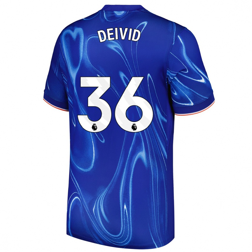 Enfant Football Maillot Deivid Washington #36 Bleu Blanc Tenues Domicile 2024/25 Canada