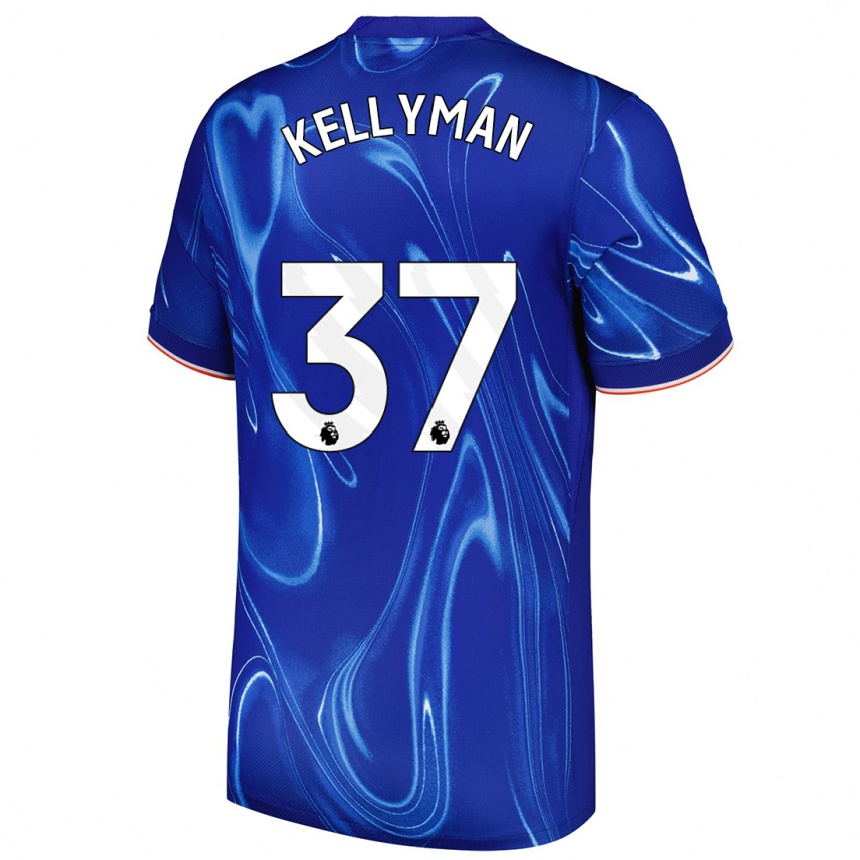 Kids Football Omari Kellyman #37 Blue White Home Jersey 2024/25 T-Shirt Canada