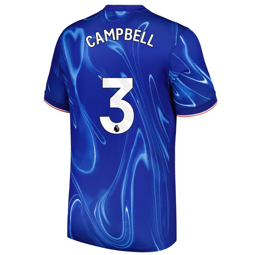 Enfant Football Maillot Harrison Murray-Campbell #3 Bleu Blanc Tenues Domicile 2024/25 Canada