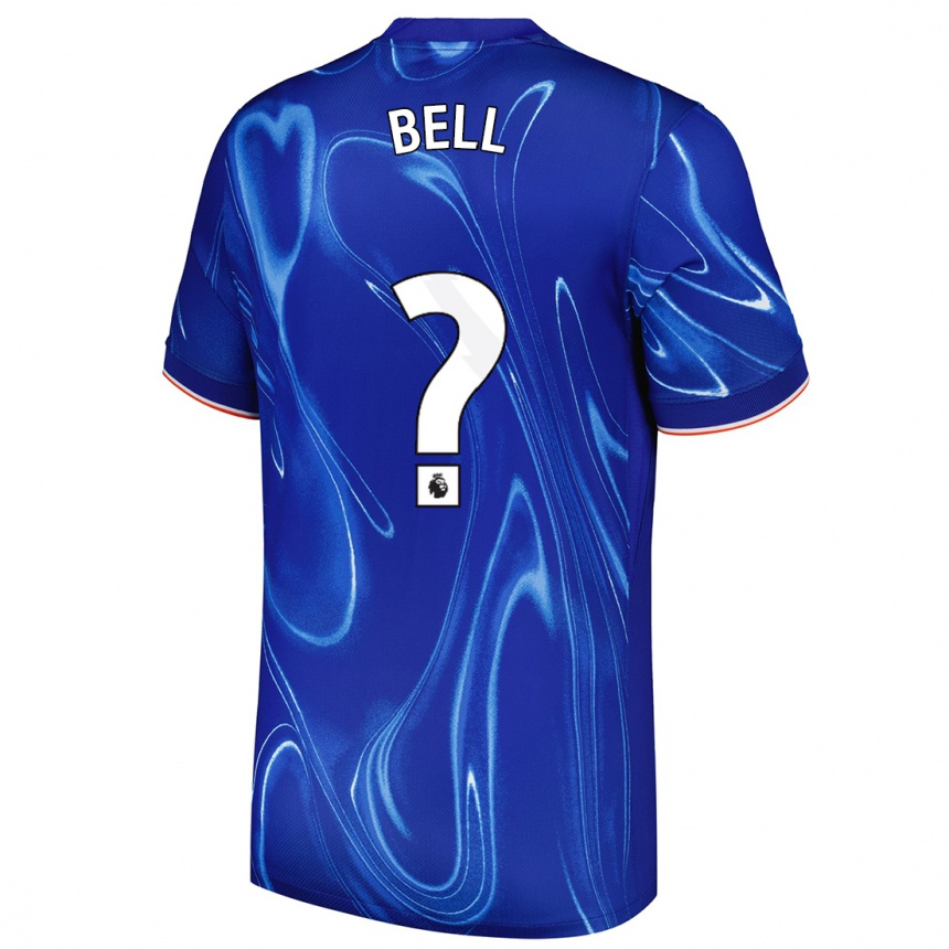 Kids Football Toby Bell #0 Blue White Home Jersey 2024/25 T-Shirt Canada