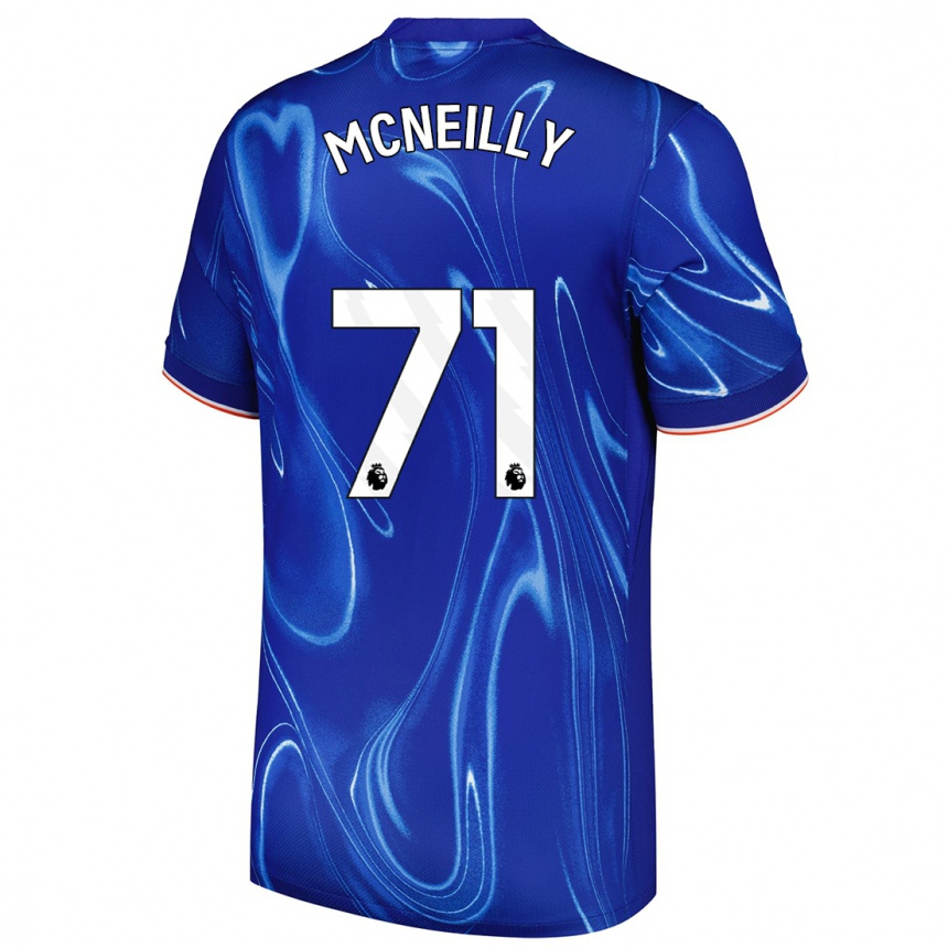 Kids Football Donnell Mcneilly #71 Blue White Home Jersey 2024/25 T-Shirt Canada