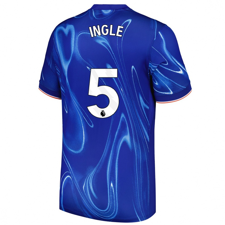 Kids Football Sophie Ingle #5 Blue White Home Jersey 2024/25 T-Shirt Canada