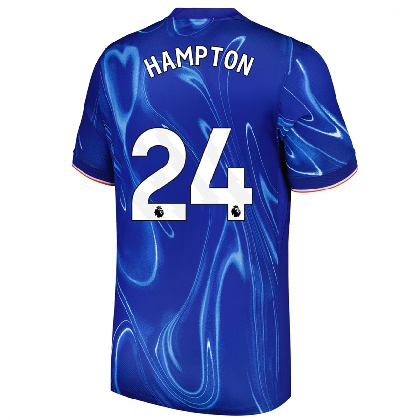 Kids Football Hannah Hampton #24 Blue White Home Jersey 2024/25 T-Shirt Canada