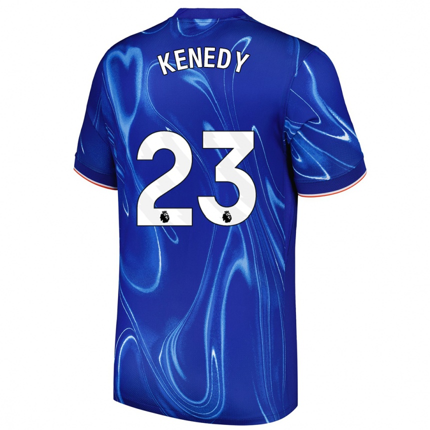 Enfant Football Maillot Robert Kenedy #23 Bleu Blanc Tenues Domicile 2024/25 Canada