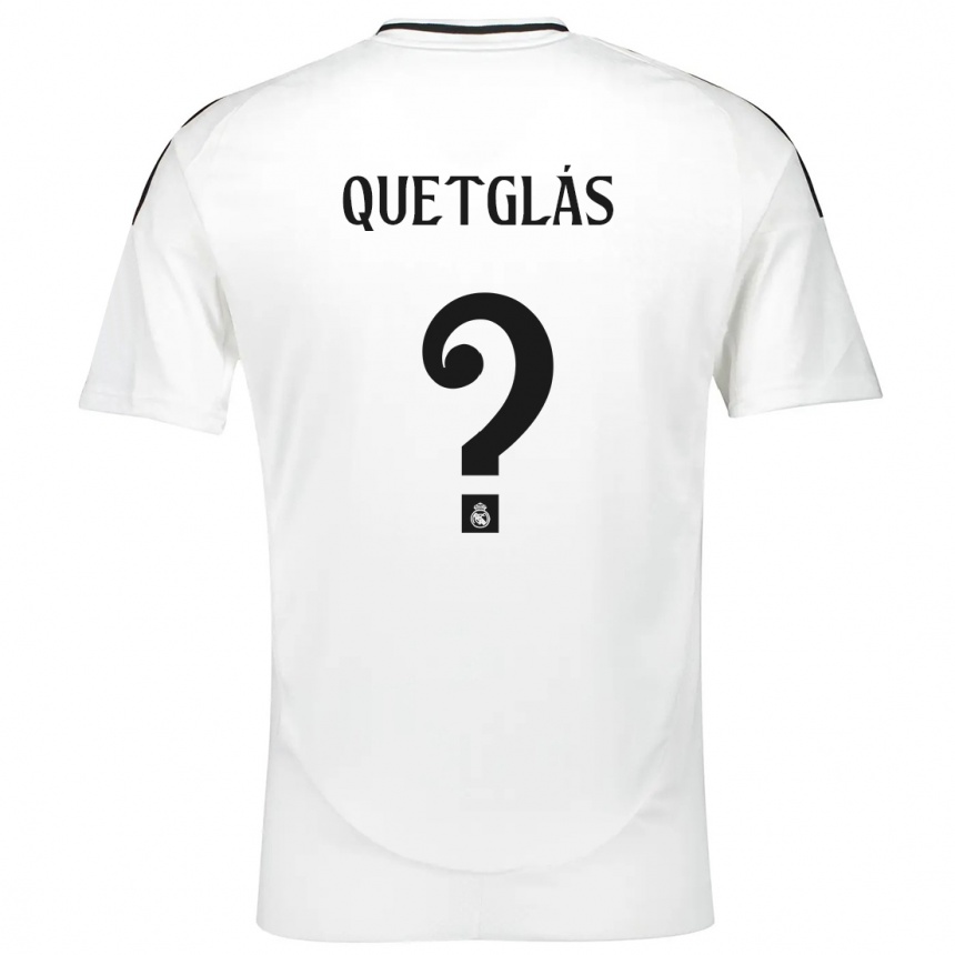 Kids Football Ferran Quetglás #0 White Home Jersey 2024/25 T-Shirt Canada