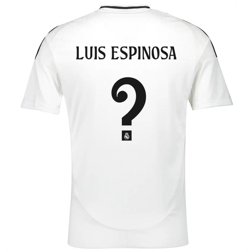 Kids Football José Luis Espinosa #0 White Home Jersey 2024/25 T-Shirt Canada