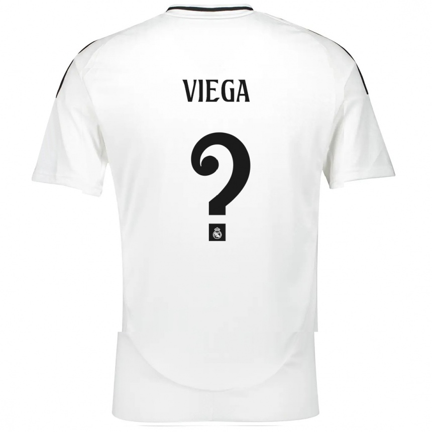 Kids Football Marcos Viega #0 White Home Jersey 2024/25 T-Shirt Canada