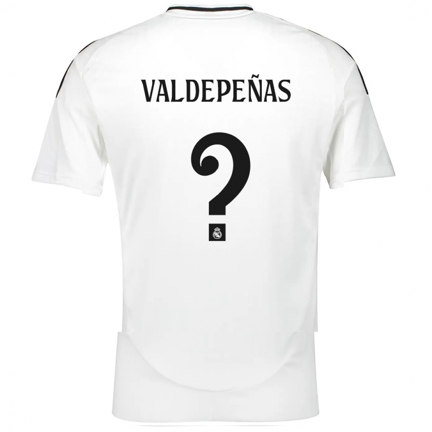 Kids Football Víctor Valdepeñas #0 White Home Jersey 2024/25 T-Shirt Canada