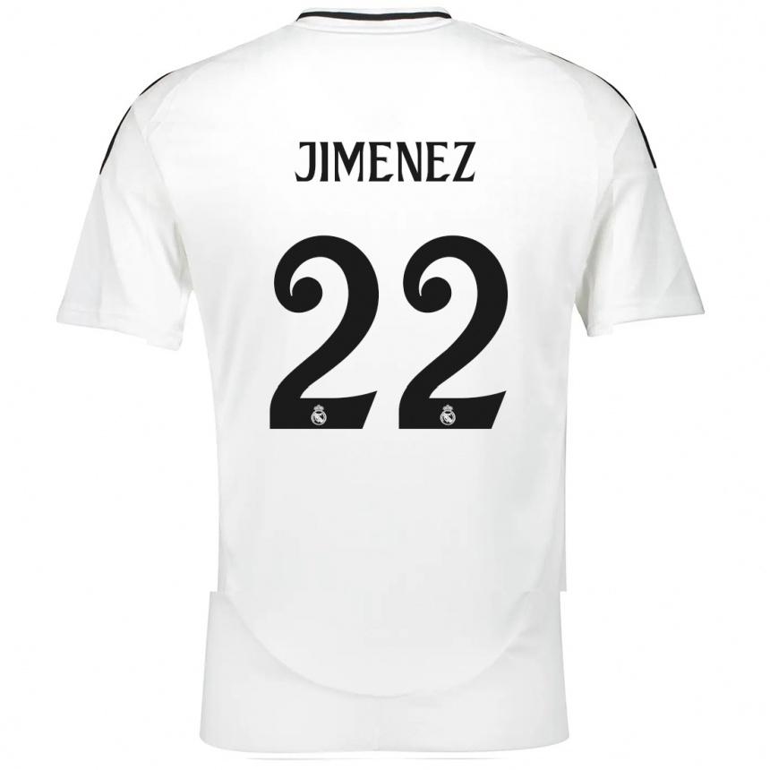 Kids Football David Jimenez #22 White Home Jersey 2024/25 T-Shirt Canada