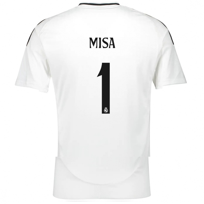 Kids Football Misa Rodríguez #1 White Home Jersey 2024/25 T-Shirt Canada