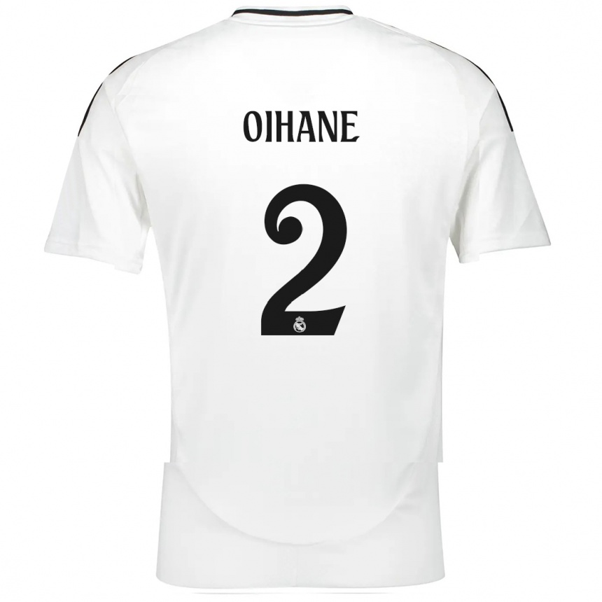 Kids Football Oihane Hernández #2 White Home Jersey 2024/25 T-Shirt Canada