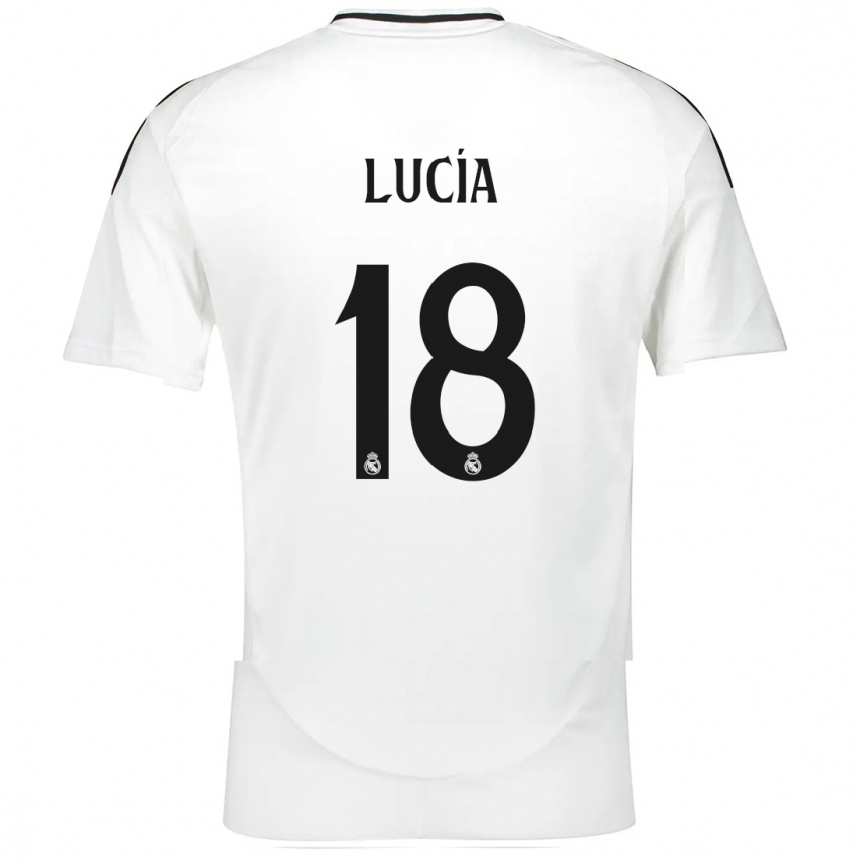 Kids Football Lucia Rodriguez #18 White Home Jersey 2024/25 T-Shirt Canada