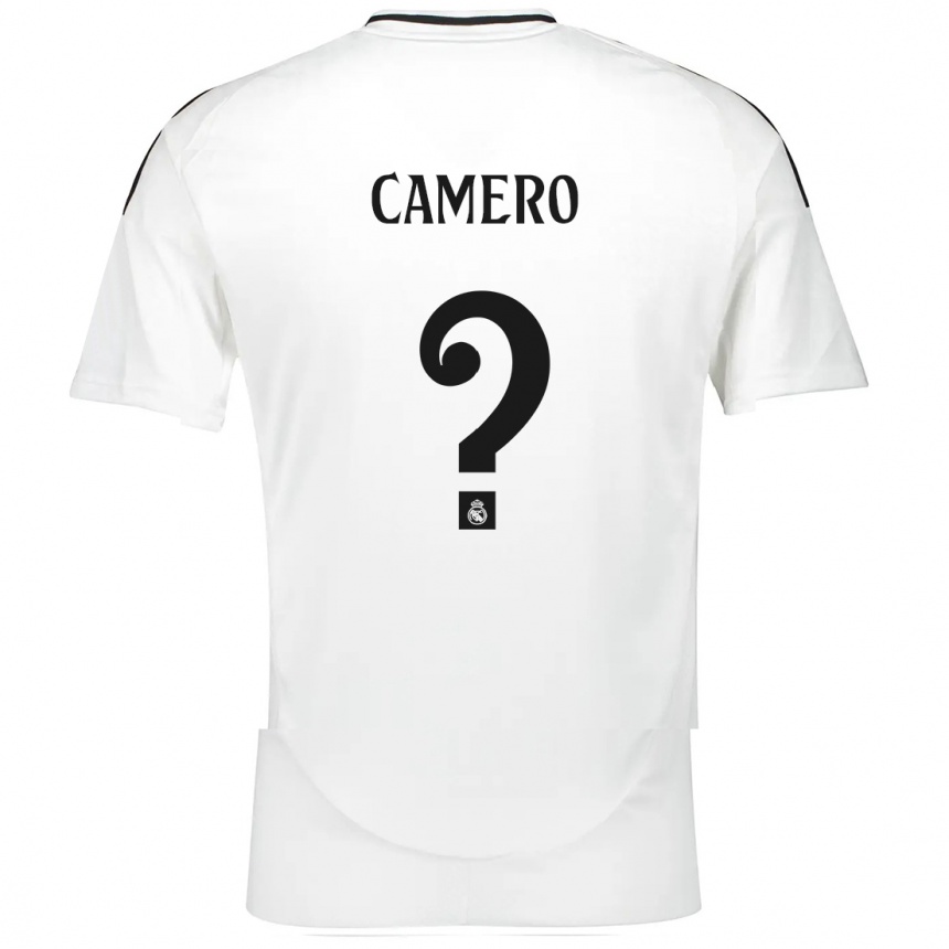 Kids Football Mario Camero #0 White Home Jersey 2024/25 T-Shirt Canada