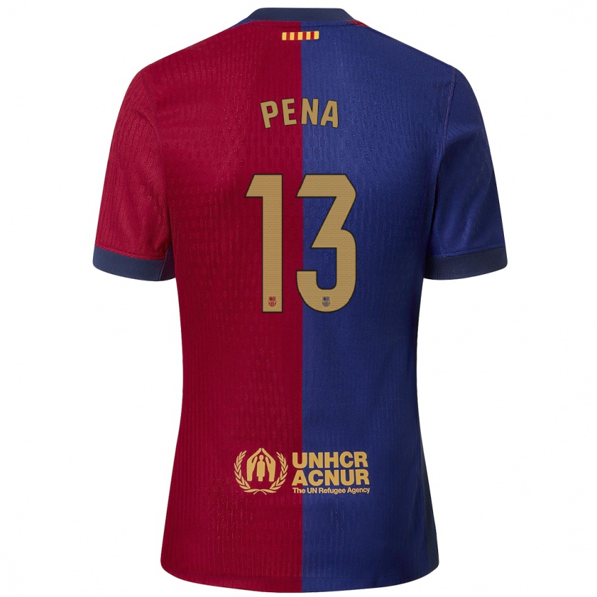 Enfant Football Maillot Inaki Pena #13 Bleu Rouge Tenues Domicile 2024/25 Canada