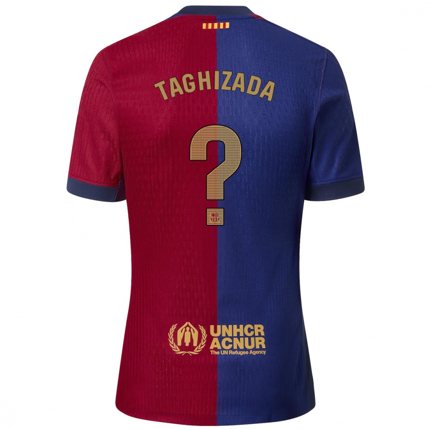 Kids Football Eldar Taghizada #0 Blue Red Home Jersey 2024/25 T-Shirt Canada