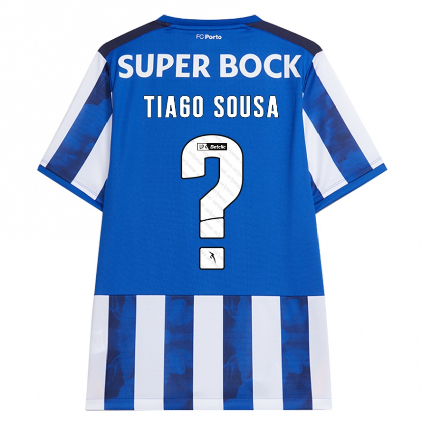 Kids Football Tiago Sousa #0 Blue White Home Jersey 2024/25 T-Shirt Canada