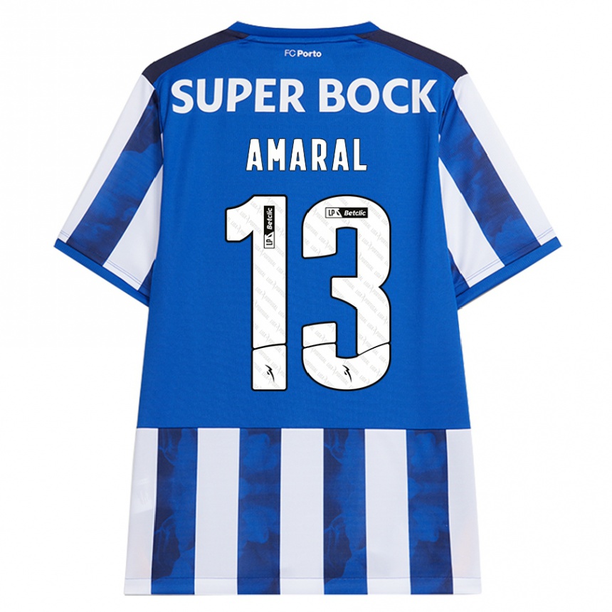 Kids Football Fábio Amaral #13 Blue White Home Jersey 2024/25 T-Shirt Canada