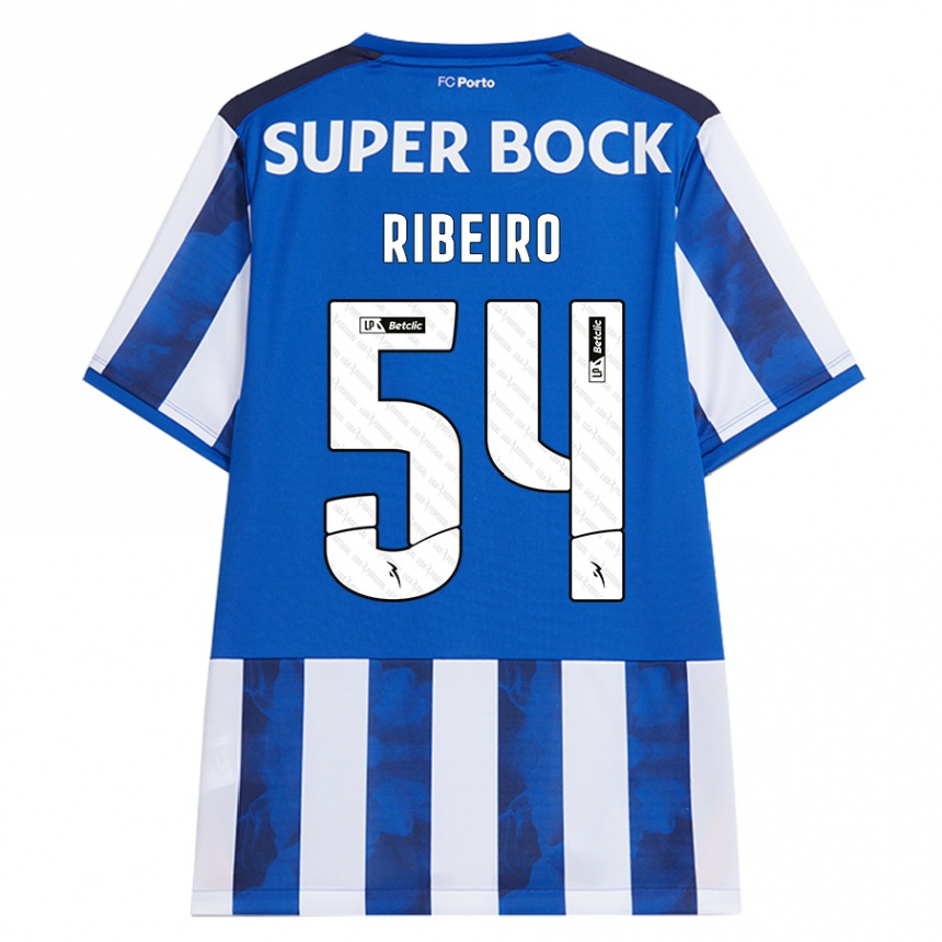 Kids Football António Ribeiro #54 Blue White Home Jersey 2024/25 T-Shirt Canada