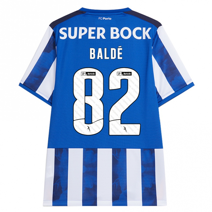 Kids Football Alfa Baldé #82 Blue White Home Jersey 2024/25 T-Shirt Canada