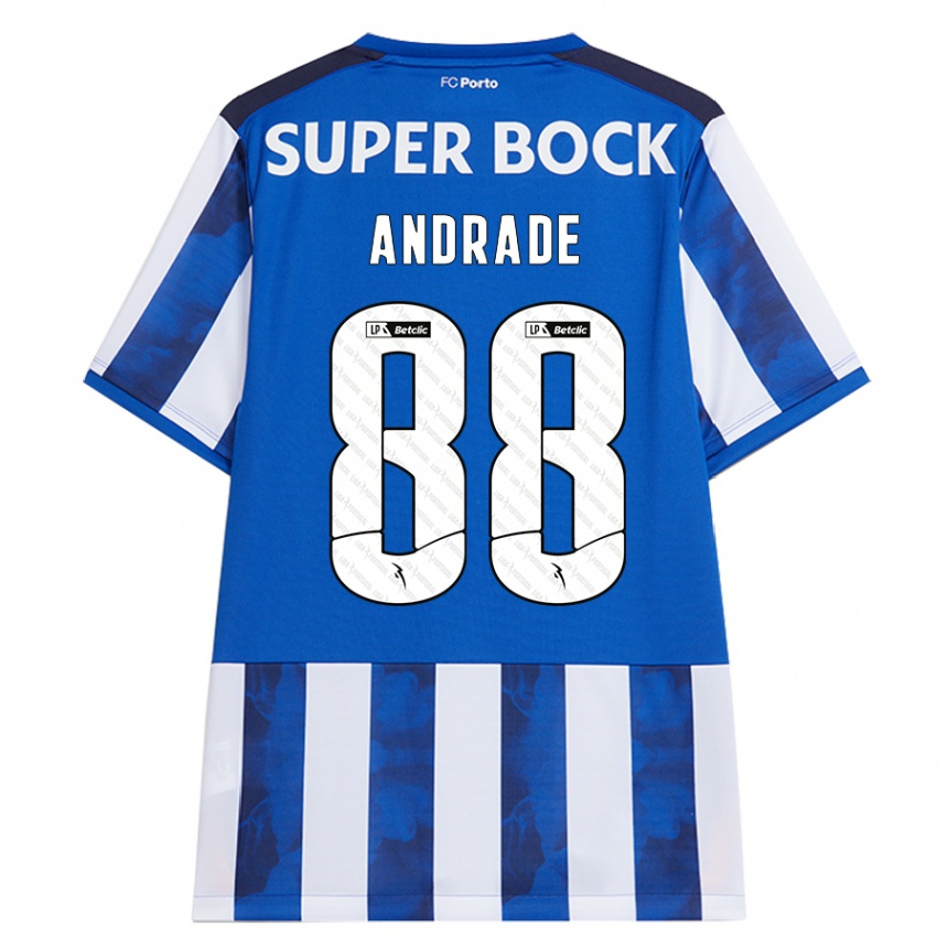 Kids Football Domingos Andrade #88 Blue White Home Jersey 2024/25 T-Shirt Canada