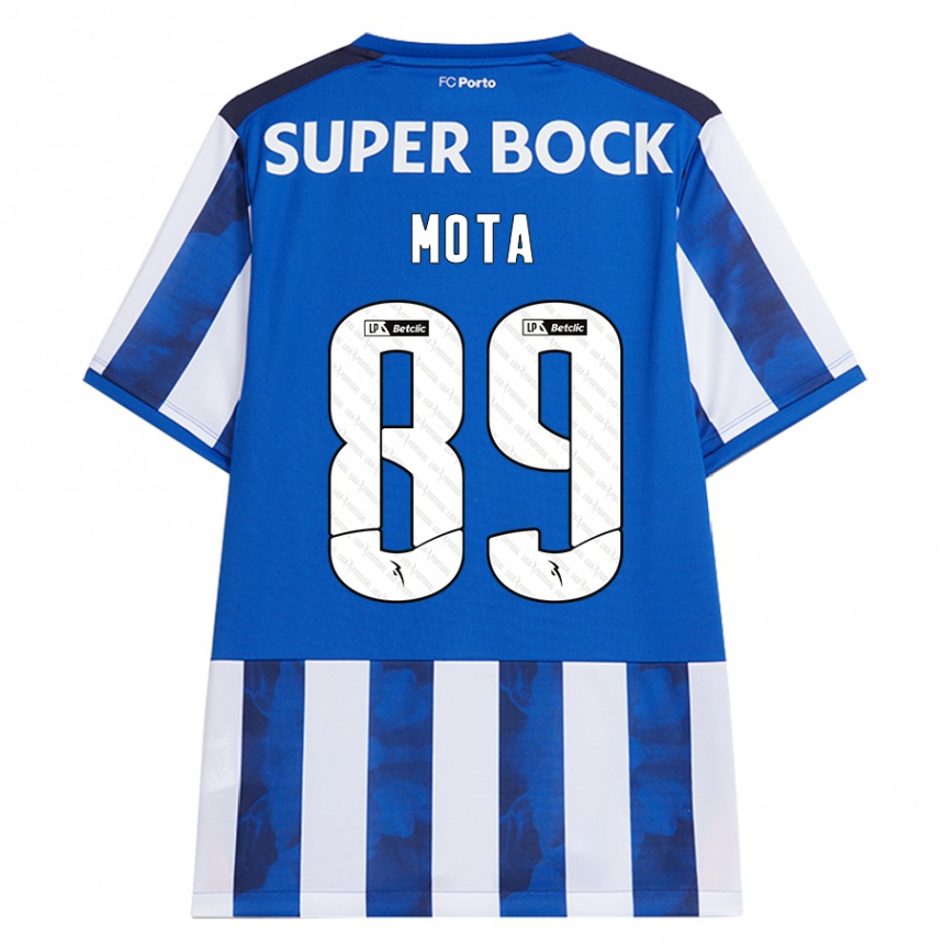 Kids Football Luís Mota #89 Blue White Home Jersey 2024/25 T-Shirt Canada