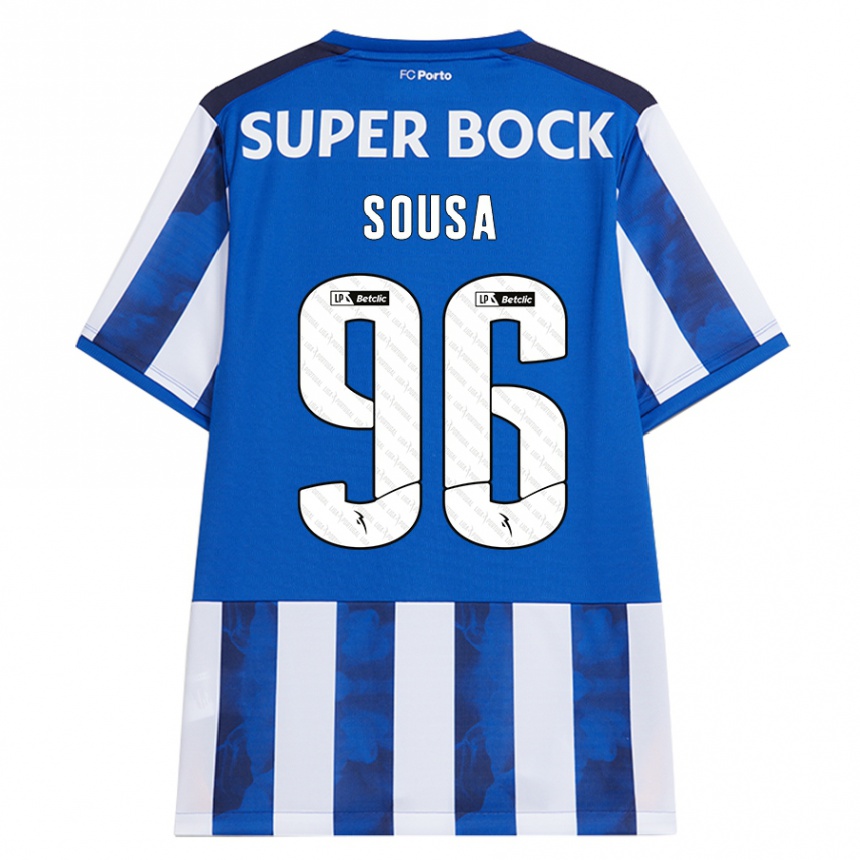 Kids Football Filipe Sousa #96 Blue White Home Jersey 2024/25 T-Shirt Canada