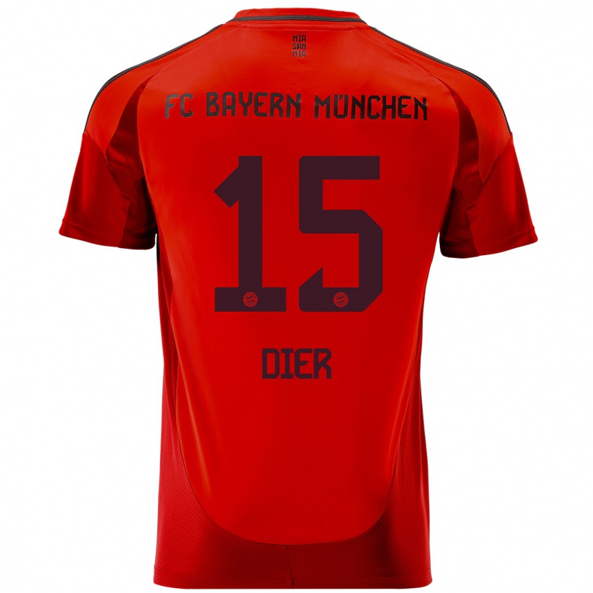 Enfant Football Maillot Eric Dier #15 Rouge Tenues Domicile 2024/25 Canada