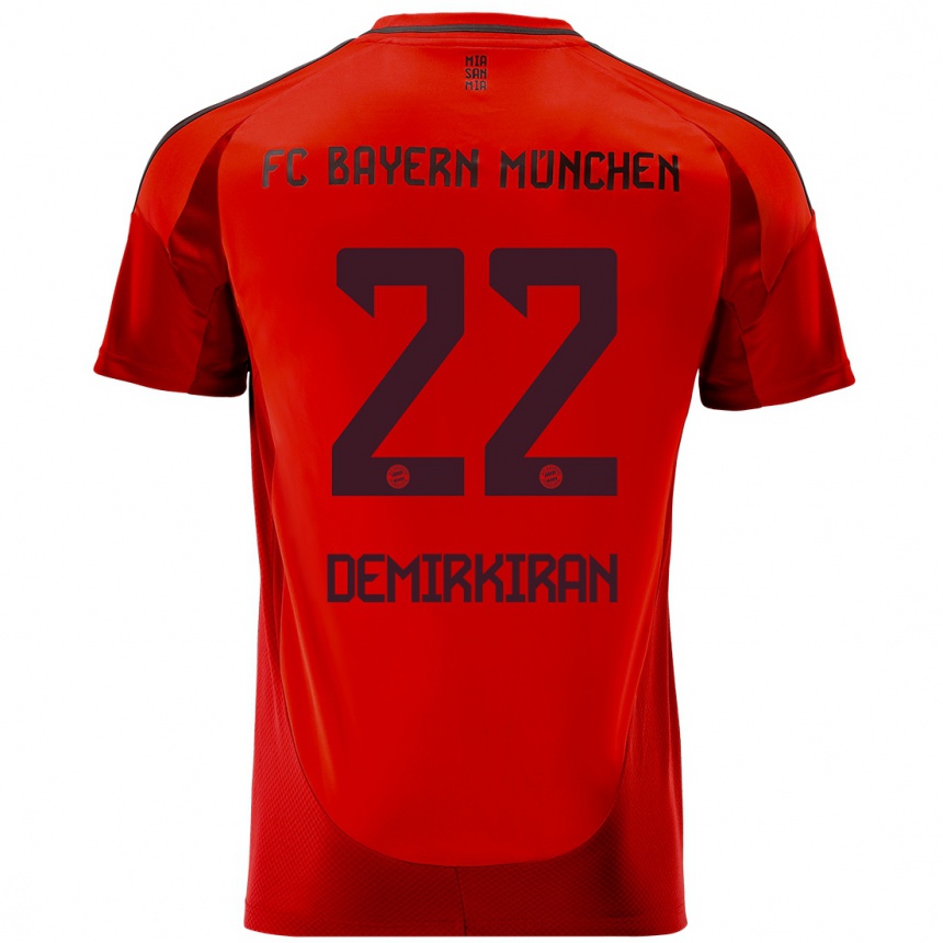 Kids Football Ediz Demirkiran #22 Red Home Jersey 2024/25 T-Shirt Canada