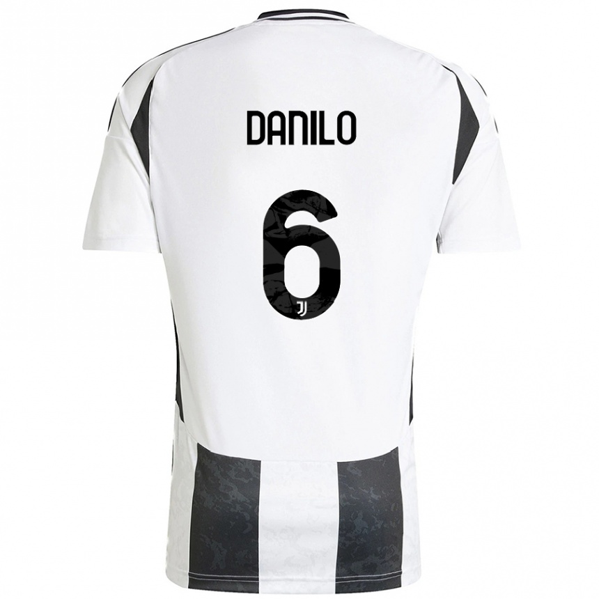 Enfant Football Maillot Danilo #6 Blanc Noir Tenues Domicile 2024/25 Canada