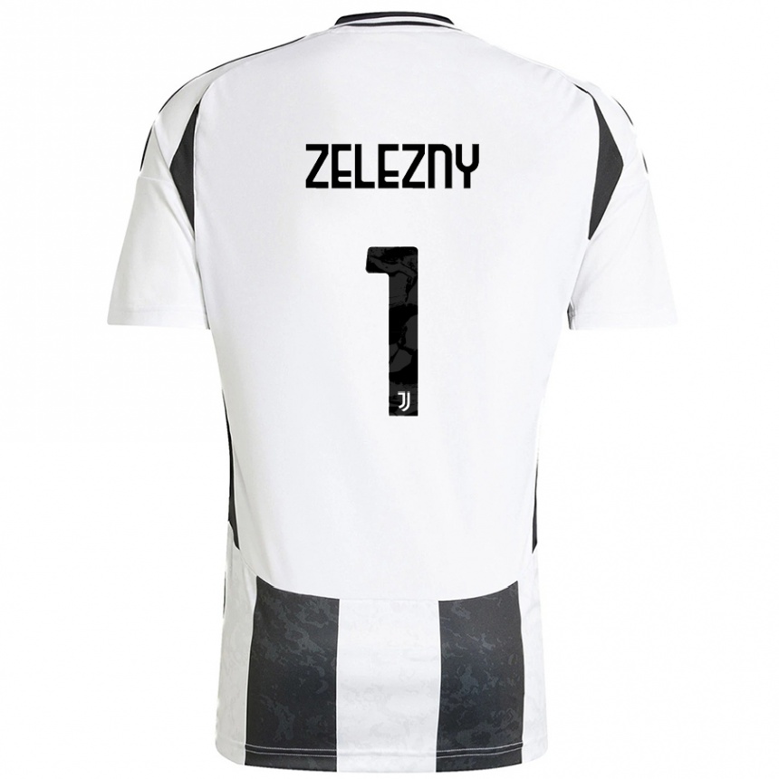 Kids Football Radoslaw Zelezny #1 White Black Home Jersey 2024/25 T-Shirt Canada