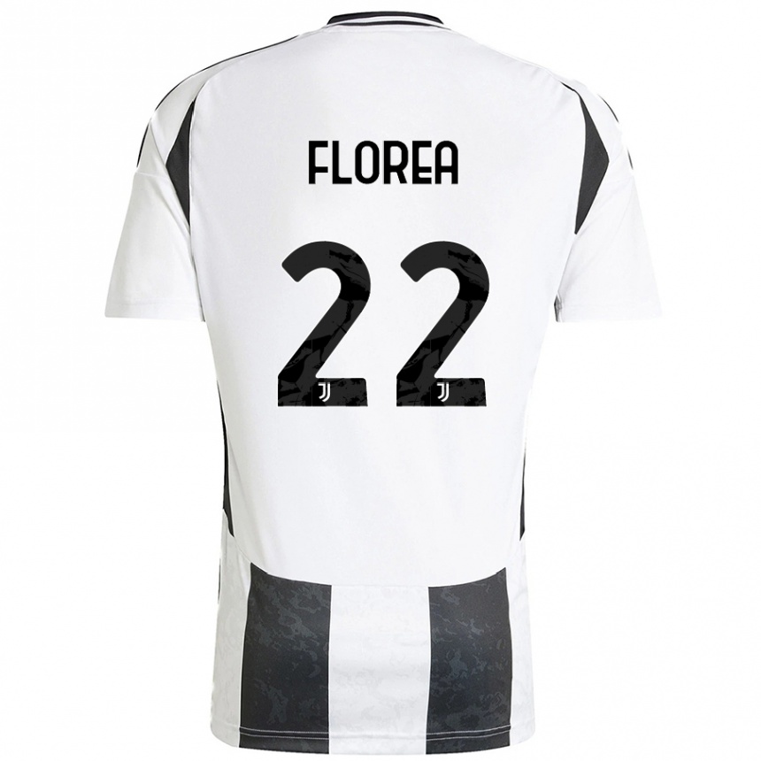 Enfant Football Maillot Andrei Florea #22 Blanc Noir Tenues Domicile 2024/25 Canada