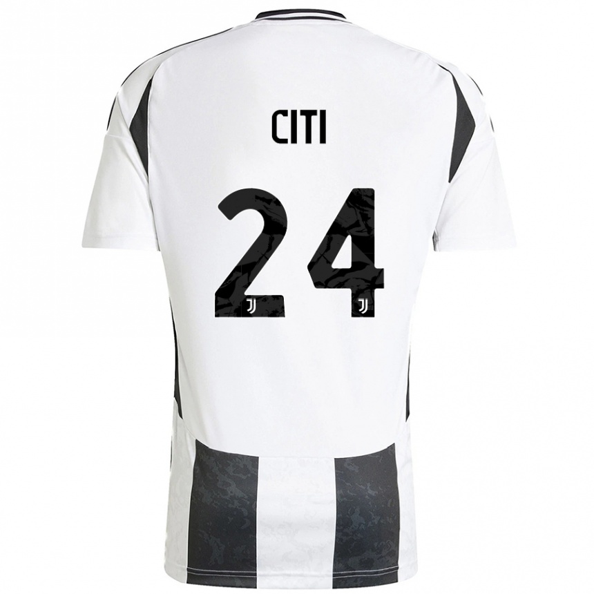 Enfant Football Maillot Alessandro Citi #24 Blanc Noir Tenues Domicile 2024/25 Canada