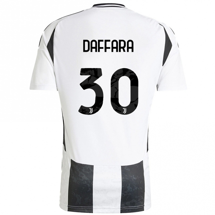 Enfant Football Maillot Giovanni Daffara #30 Blanc Noir Tenues Domicile 2024/25 Canada