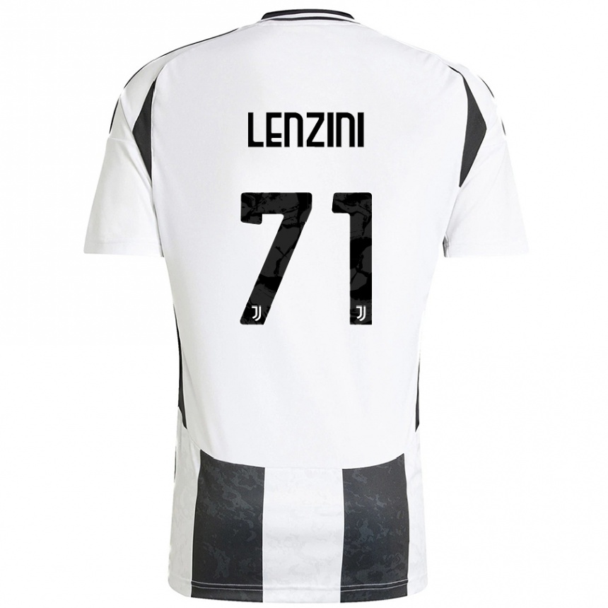 Enfant Football Maillot Martina Lenzini #71 Blanc Noir Tenues Domicile 2024/25 Canada