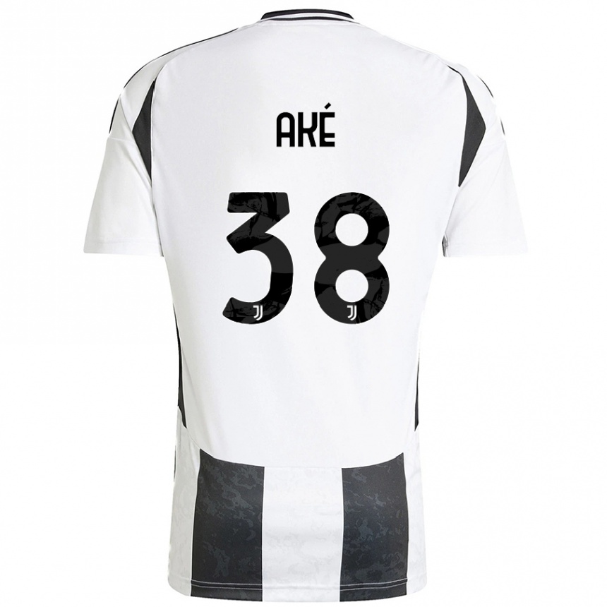 Enfant Football Maillot Marley Ake #38 Blanc Noir Tenues Domicile 2024/25 Canada