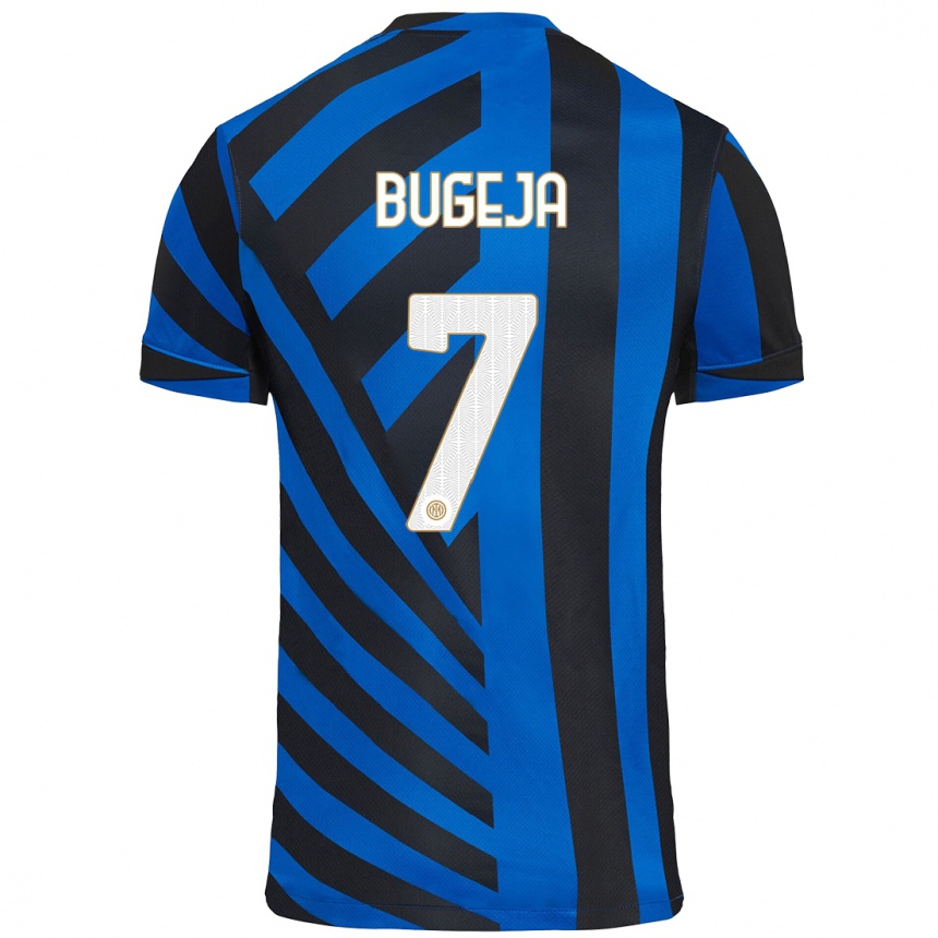 Kids Football Haley Bugeja #7 Blue Black Home Jersey 2024/25 T-Shirt Canada