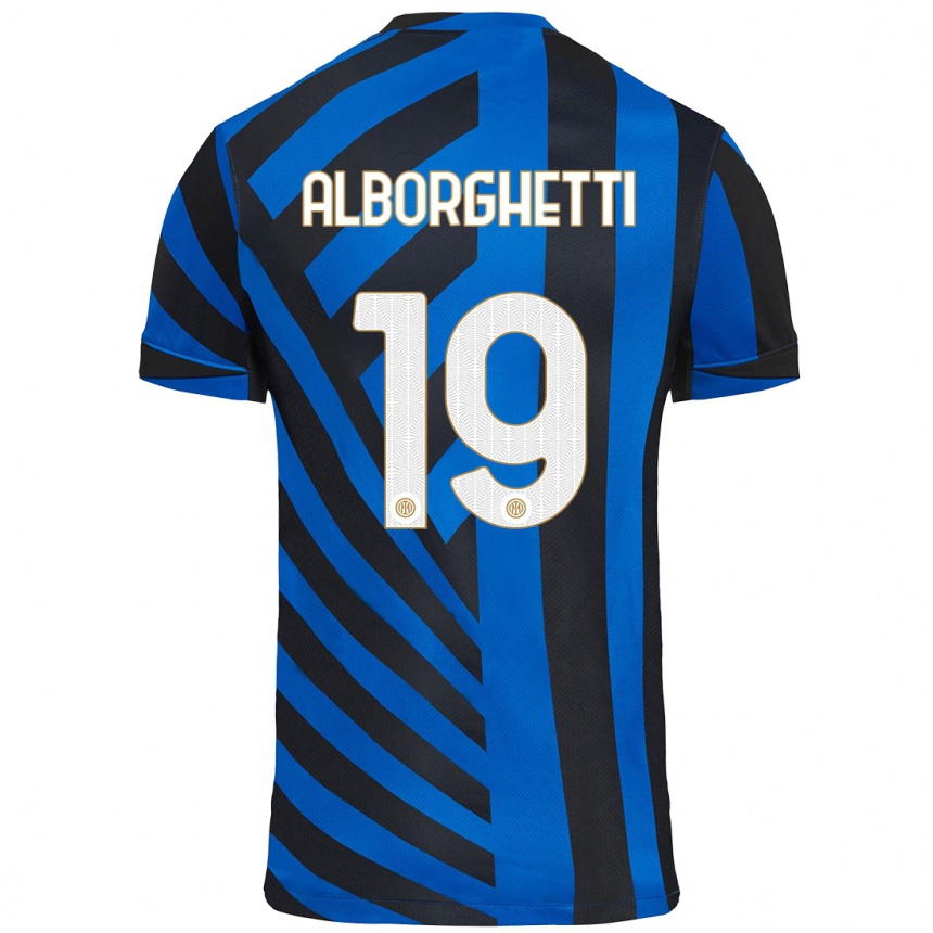 Enfant Football Maillot Lisa Alborghetti #19 Bleu Noir Tenues Domicile 2024/25 Canada