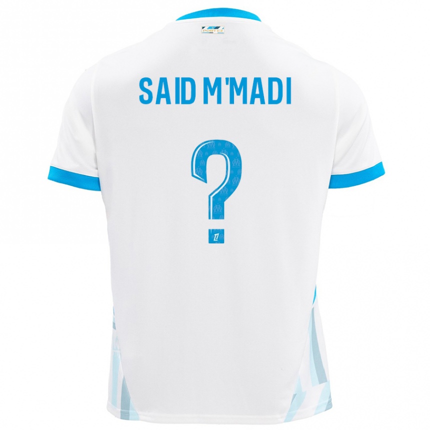 Kids Football Yakine Said M'madi #0 White Sky Blue Home Jersey 2024/25 T-Shirt Canada