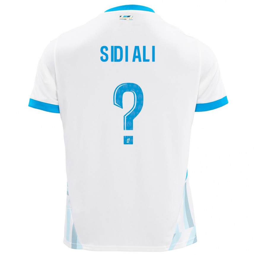 Kids Football Sofiane Sidi Ali #0 White Sky Blue Home Jersey 2024/25 T-Shirt Canada