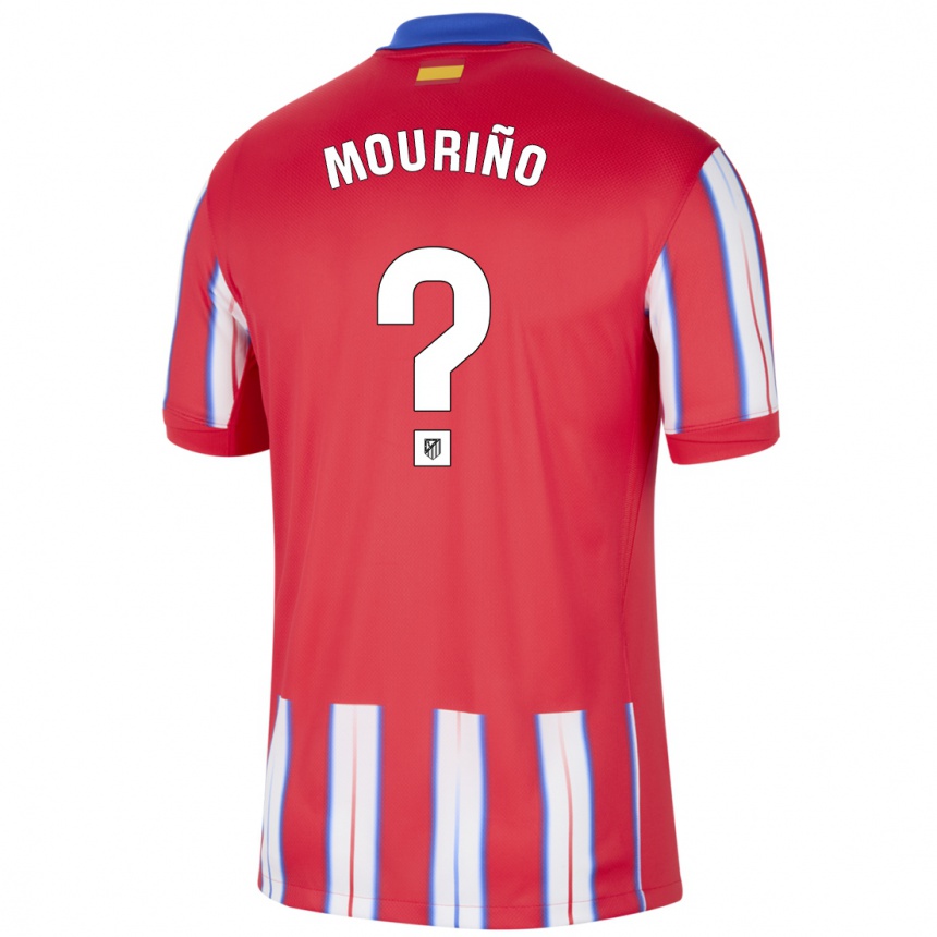 Kids Football Santiago Mouriño #0 Red White Blue Home Jersey 2024/25 T-Shirt Canada