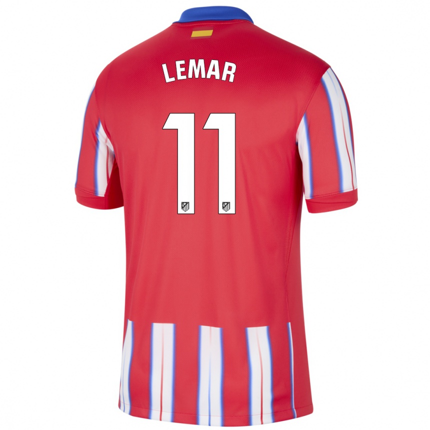 Kids Football Thomas Lemar #11 Red White Blue Home Jersey 2024/25 T-Shirt Canada