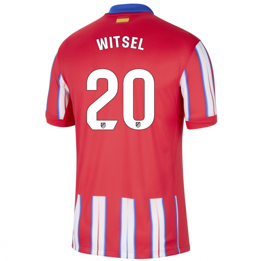 Enfant Football Maillot Axel Witsel #20 Rouge Blanc Bleu Tenues Domicile 2024/25 Canada