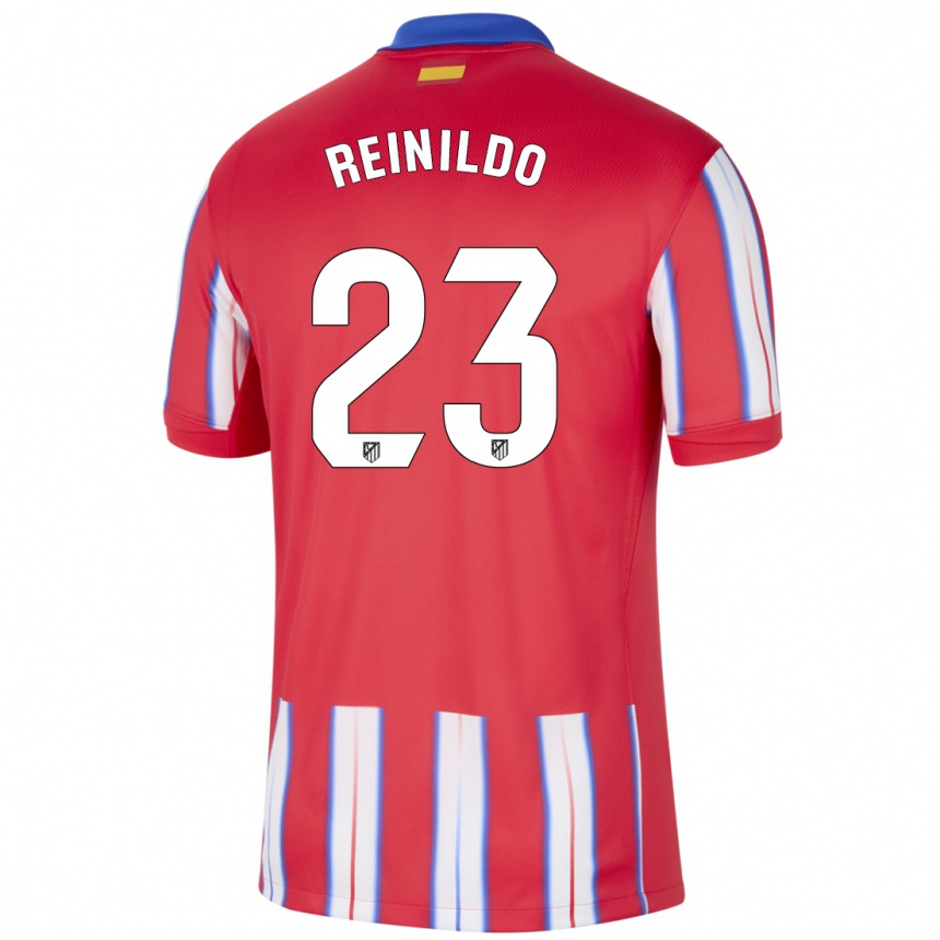 Kids Football Reinildo Mandava #23 Red White Blue Home Jersey 2024/25 T-Shirt Canada