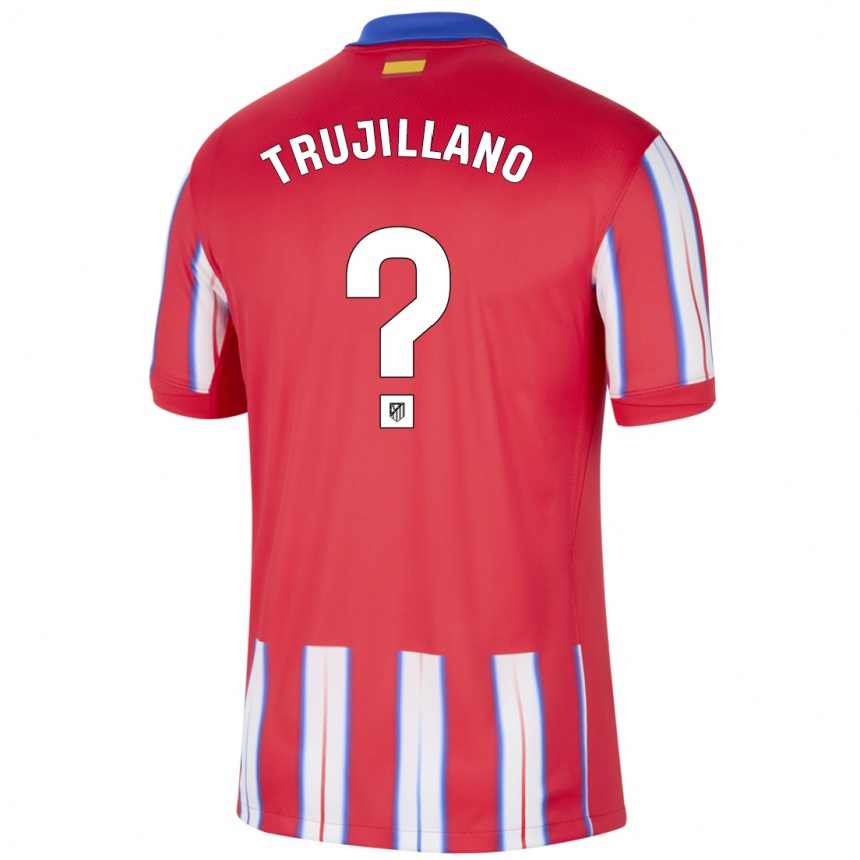 Kids Football Guillermo Trujillano #0 Red White Blue Home Jersey 2024/25 T-Shirt Canada