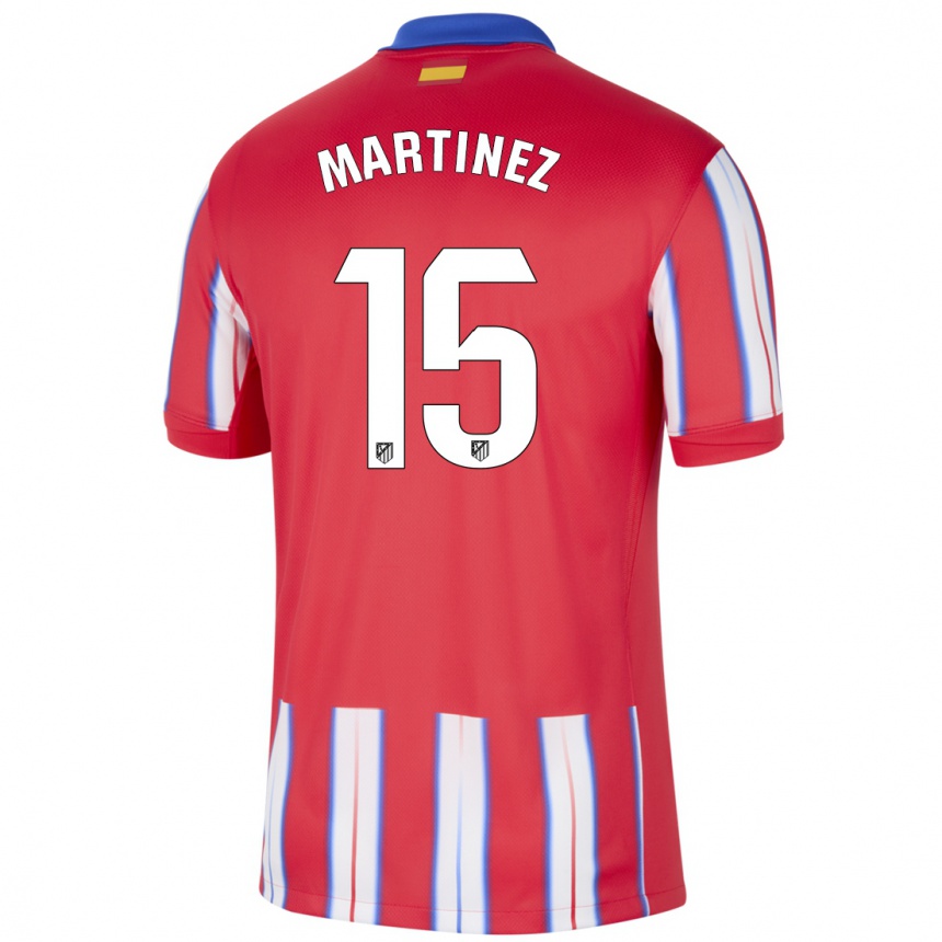 Kids Football Daniel Martinez #15 Red White Blue Home Jersey 2024/25 T-Shirt Canada