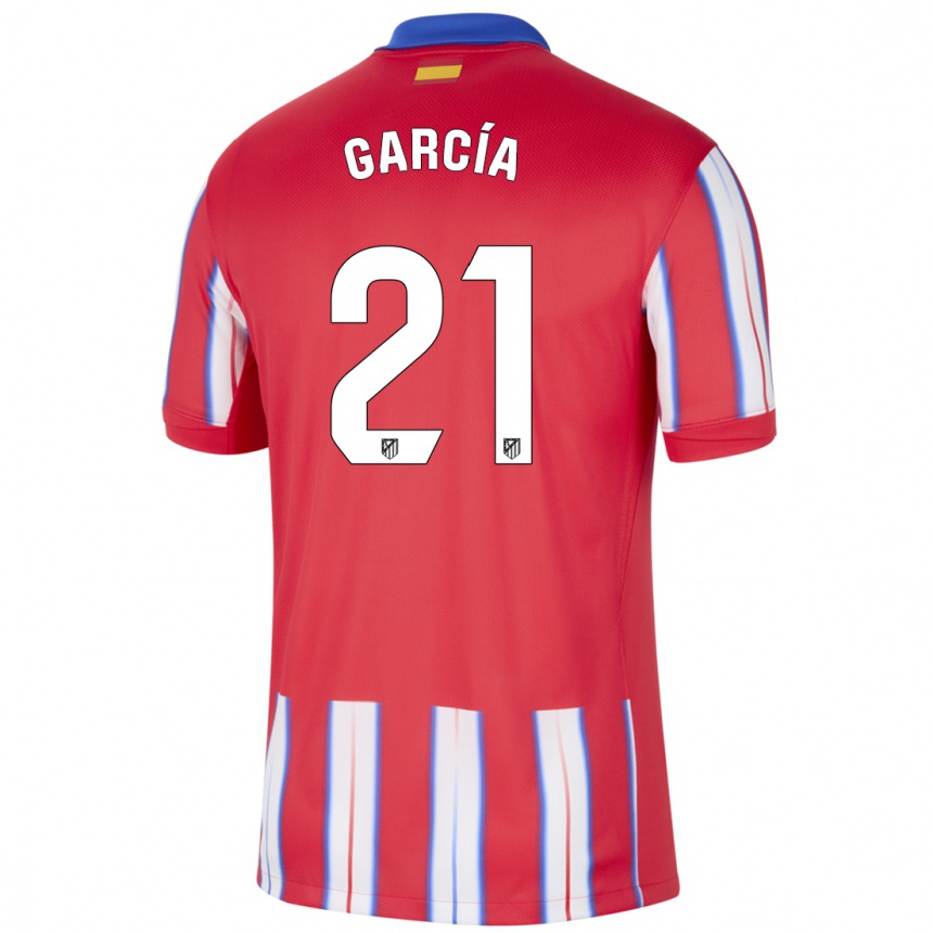 Kids Football Ale García #21 Red White Blue Home Jersey 2024/25 T-Shirt Canada