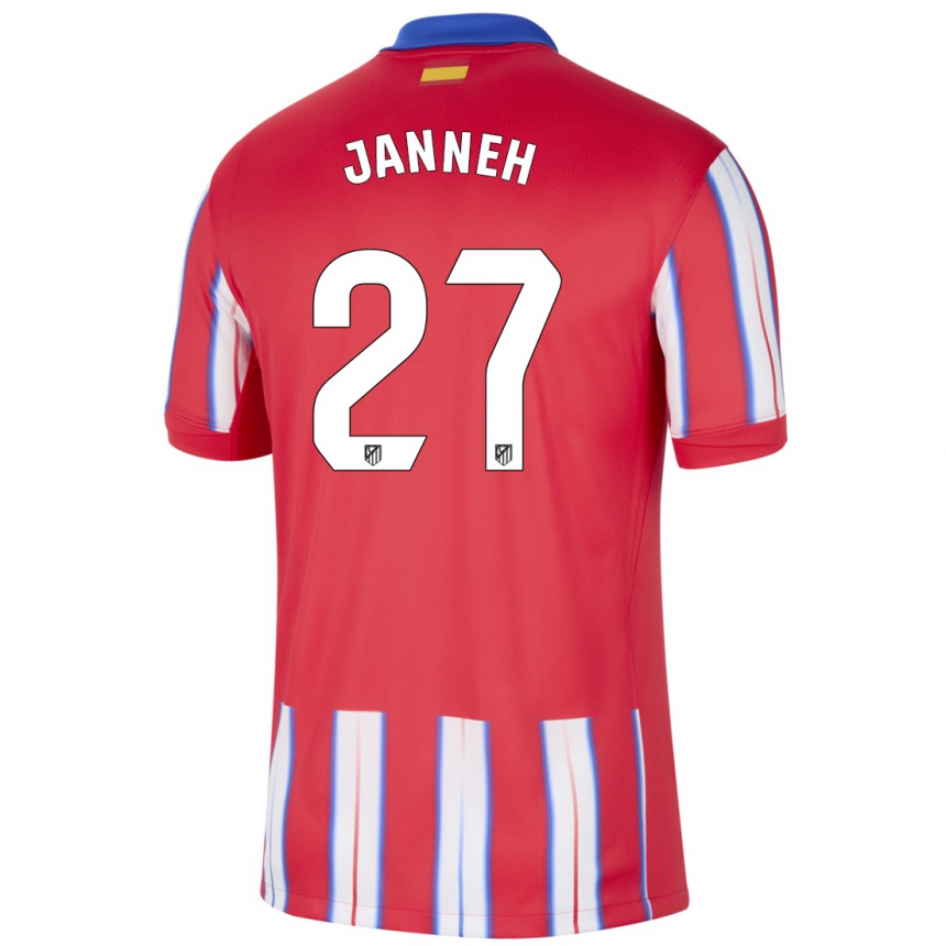 Kids Football Omar Janneh #27 Red White Blue Home Jersey 2024/25 T-Shirt Canada