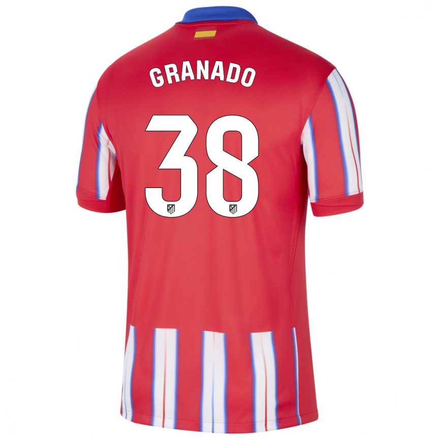 Kids Football Adrian Granado #38 Red White Blue Home Jersey 2024/25 T-Shirt Canada