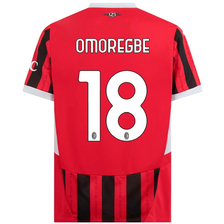 Enfant Football Maillot Bob Murphy Omoregbe #18 Rouge Noir Tenues Domicile 2024/25 Canada