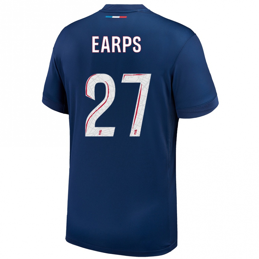 Enfant Football Maillot Mary Earps #27 Bleu Marine Blanc Tenues Domicile 2024/25 Canada